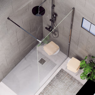 Paroi de douche Royal Noir 100cm