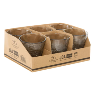 Gobelet Joa gris D9xH9,6cm