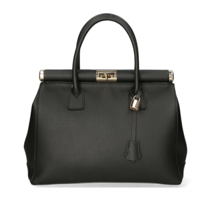 Borsa a mano da donna - Modello Aleria - Vera pelle - 35.0 x 26.0 x 16.0 cm
