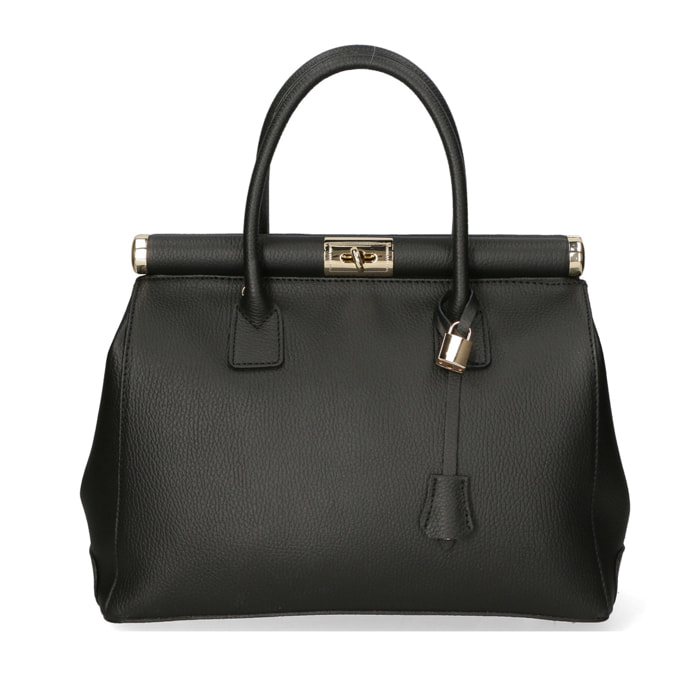 Borsa a mano da donna - Modello Aleria - Vera pelle - 35.0 x 26.0 x 16.0 cm