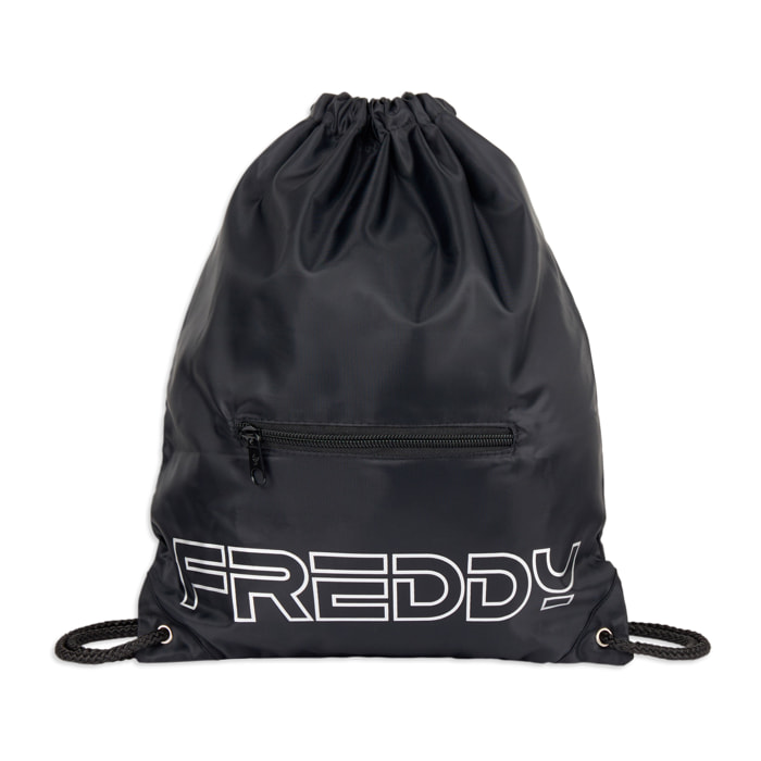 Zaino da palestra ripiegabile in nylon con logo FREDDY