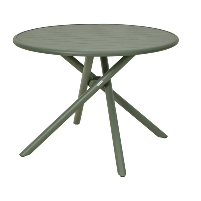 Table de jardin 4 places Nebullia D105cm vert laurier
