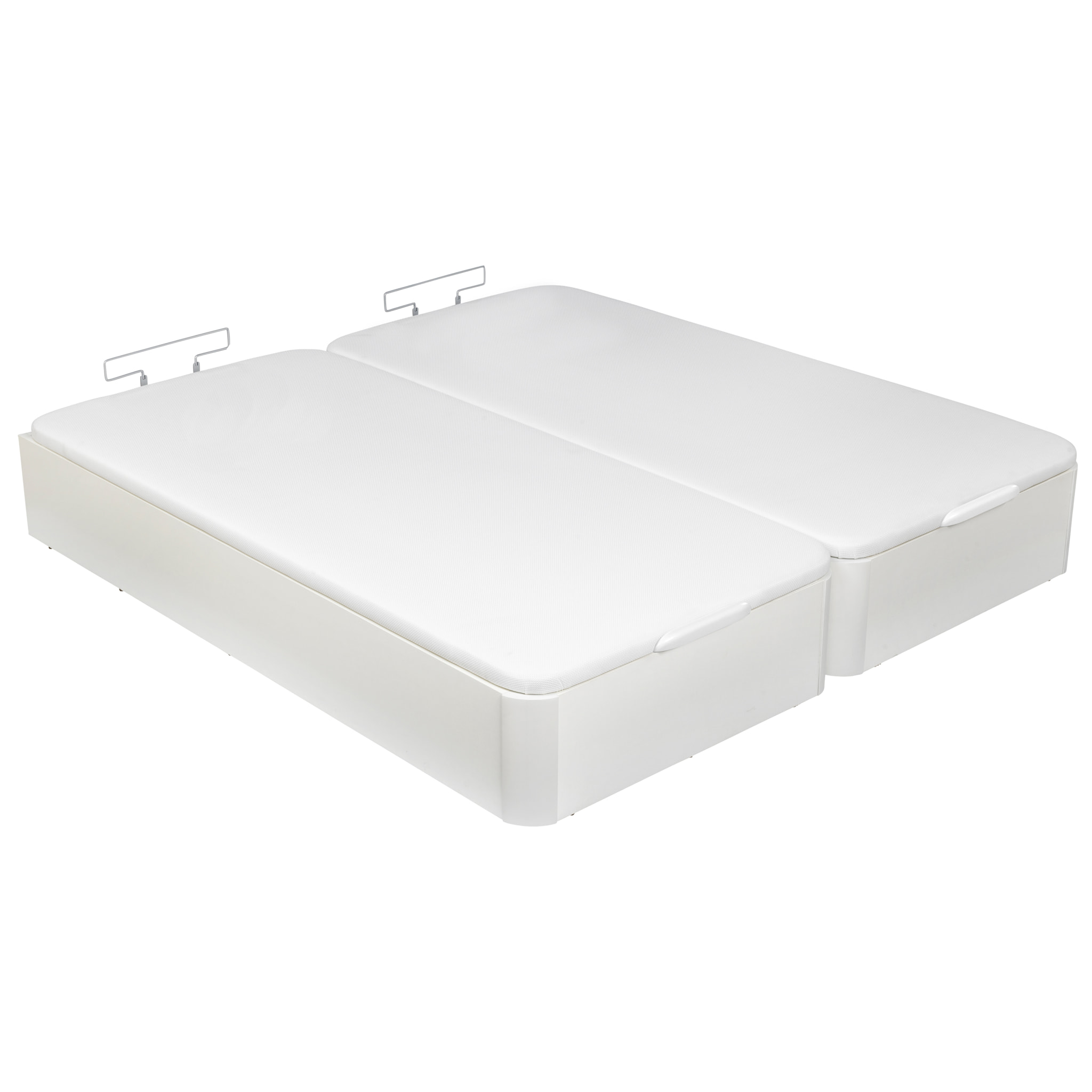 Canapé Abatible 32CM | ENVÍO, MONTAJE Y RECOGIDA ANTIGUO INCLUIDO | Madera | Blanco | Gran capacidad | Tapa 3D | WHAT THE SLEEP