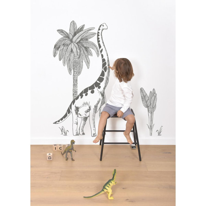 Sticker Lilipinso dinosaure et palmier 64 x 130cm