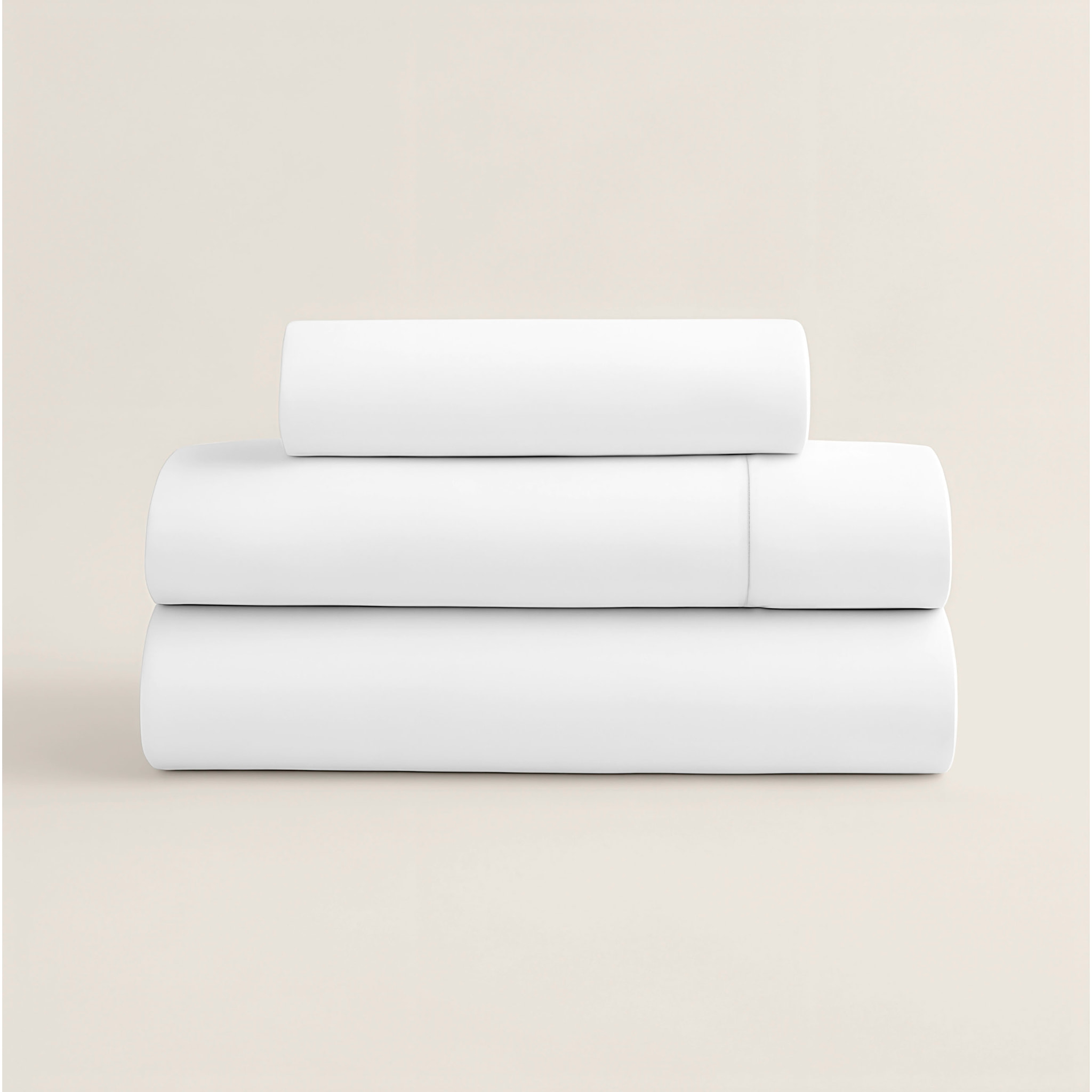 Juego de Sábanas Lisas - 100% Microfibra - Incluye 1 o 2 Fundas de Almohada + 1 Sábana Bajera - Blanco Óptico