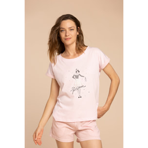 Pigiama donna corto cotone paris Noidinotte