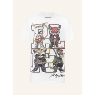 PHILIPP PLEIN T-shirt girocollo a maniche corte COLLEGE