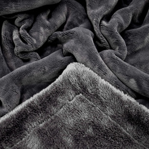 Couverture polaire - Cozy Anthracite - 220x240cm - 760g/m²