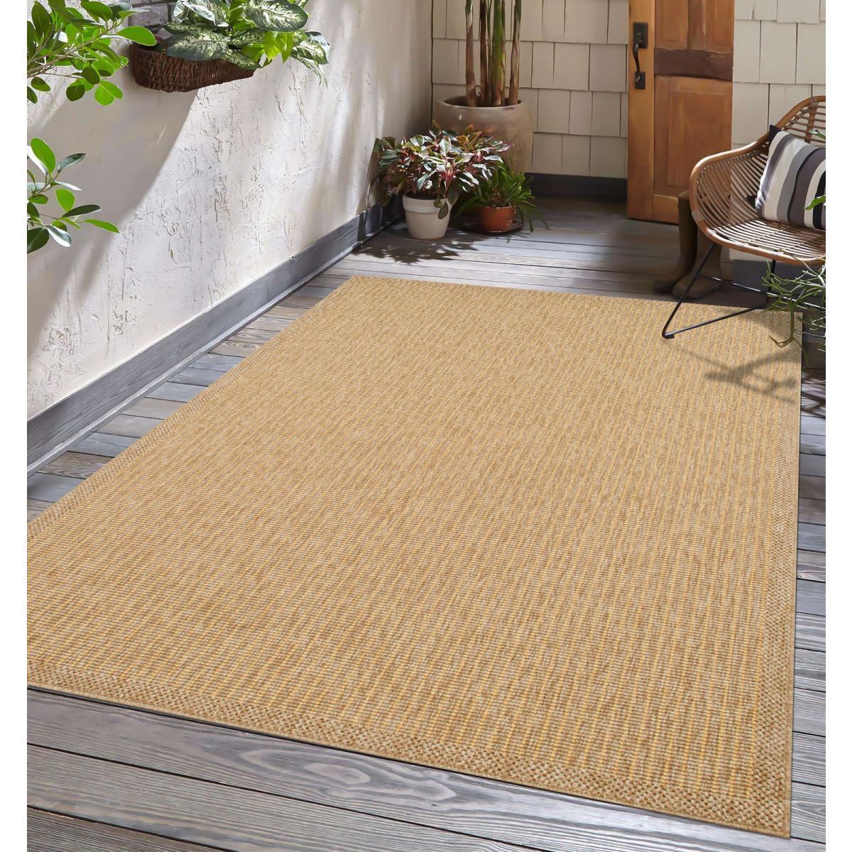 Tapis extérieur tissé kilim rectangle NIRU