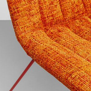 Fauteuil Ally orange et rouge Kare Design