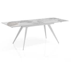 TOMASUCCI Tavolo allungabile MICCIU WHITE - ONICE MARBLE
