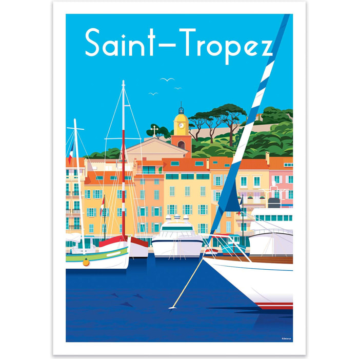Affiche - Saint Tropez - Raphael Delerue