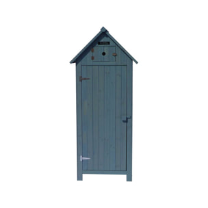 Armoire de jardin "Cabanon" - 77 x 54.5 x 179 cm - Bleu ciel