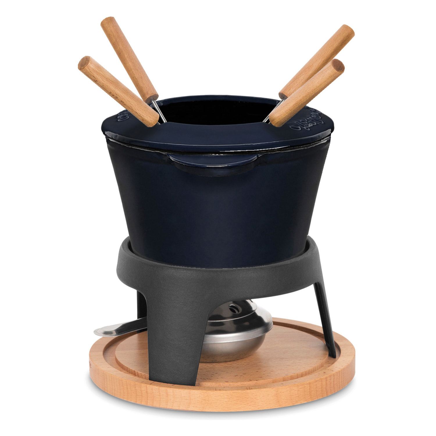 Fondue de hierro fundido para 4 personas MONT D'ARBOIS La Fonderie 1890 (tapa antisalpicaduras- 1,2 L)
