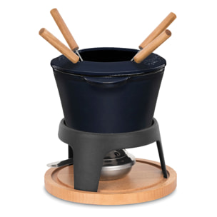 Fondue de hierro fundido para 4 personas MONT D'ARBOIS La Fonderie 1890 (tapa antisalpicaduras- 1,2 L)