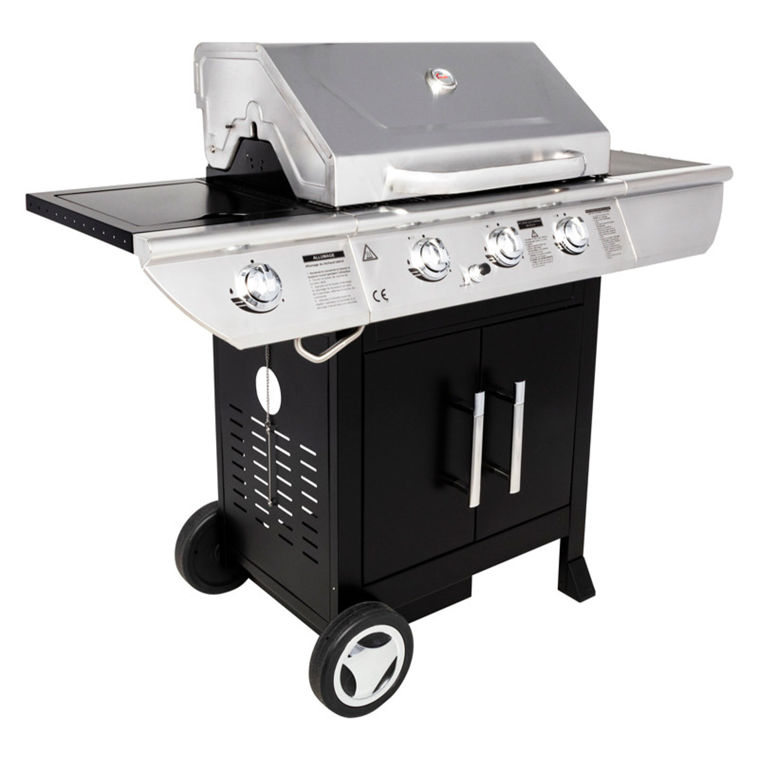 Barbecue au gaz BALTIMORE - 3 brûleurs 10,5kW + réchaud