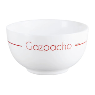 4 bols blancs 75cL Soupset - Luminarc - Verre opale extra résistant