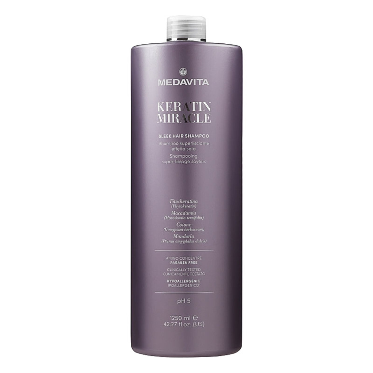 MEDAVITA Keratin Miracle Sleek Hair Shampoo Superlisciante 1250ml