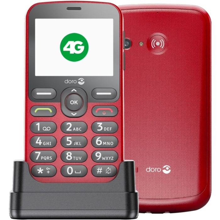 Téléphone portable DORO 1880 Rouge