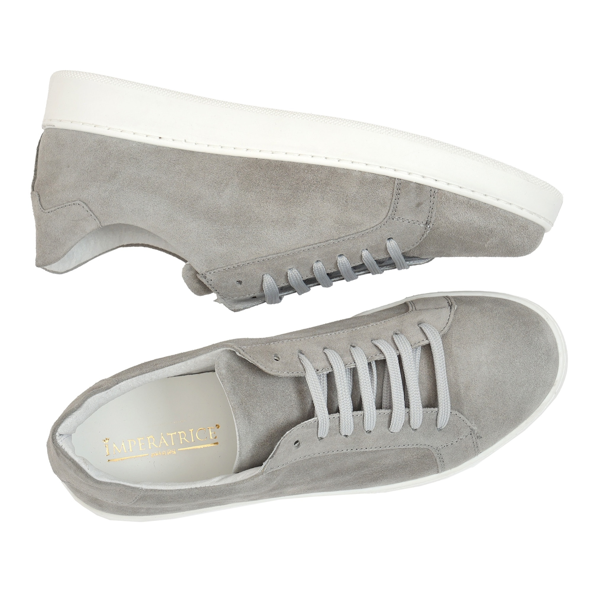 Sneakers stringate in camoscio