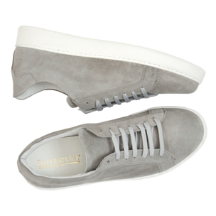 Sneakers stringate in camoscio