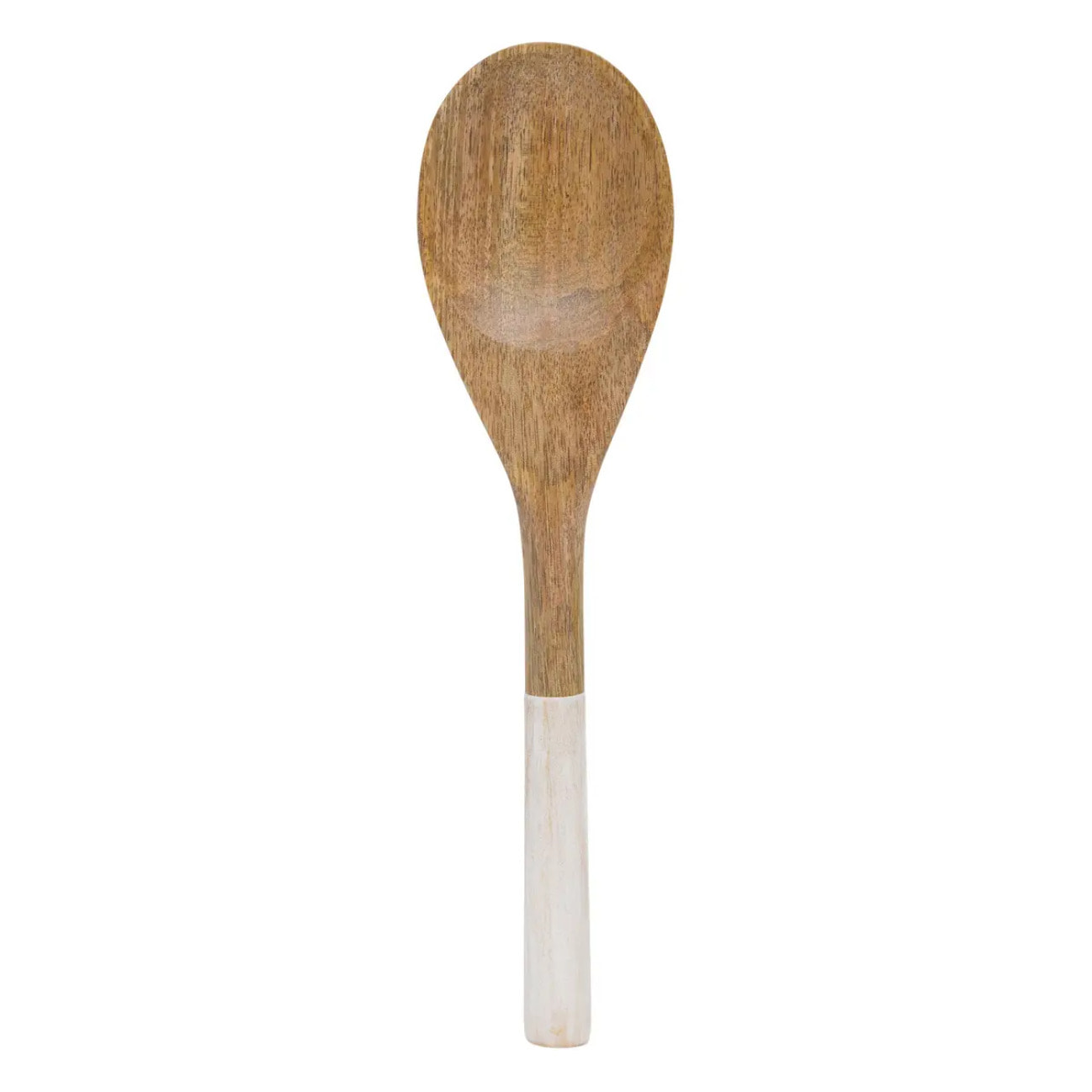 Couverts à salade bicolore Ava L.28cm blanc
