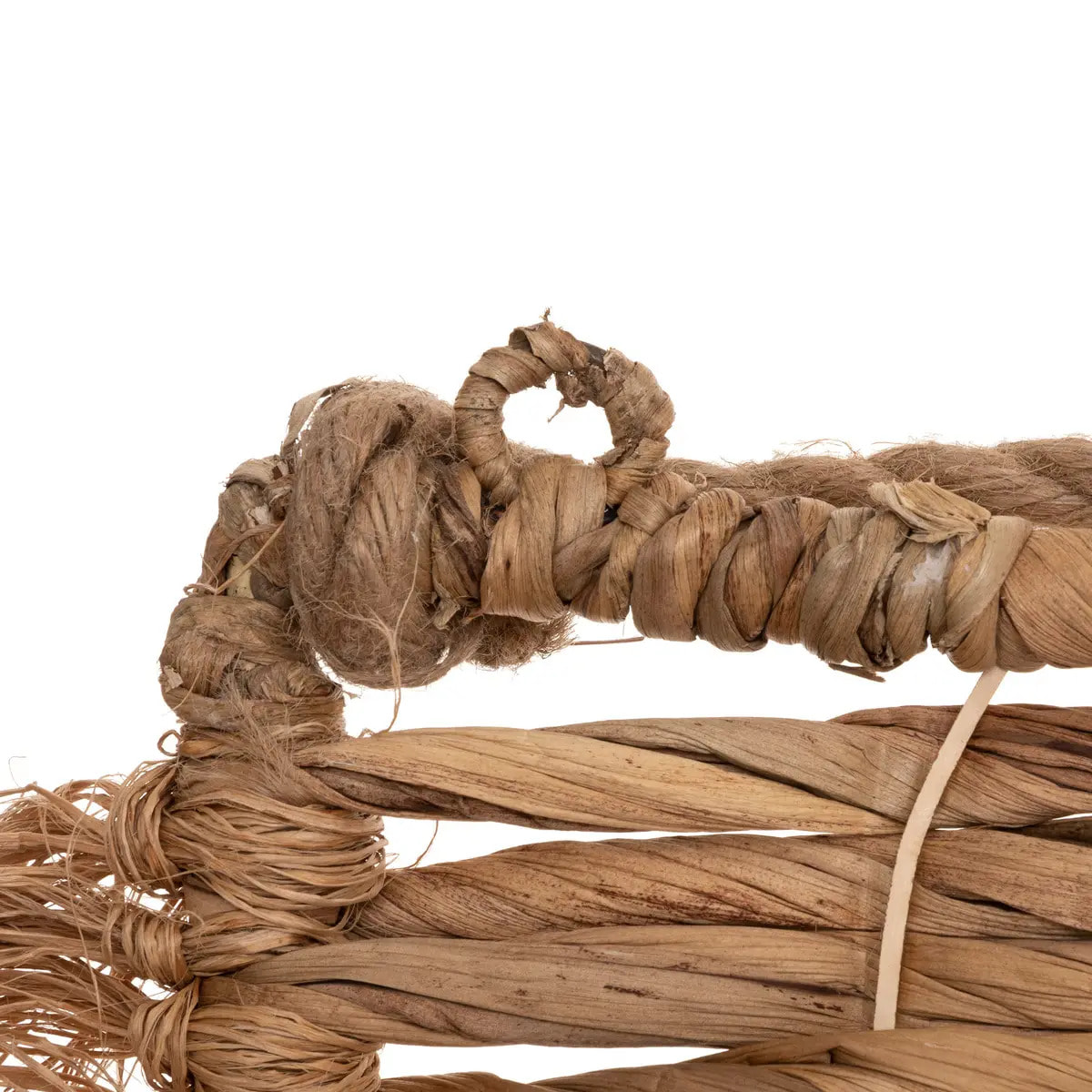 Tête de lit "Ori" - métal et jacinthe - H110 cm