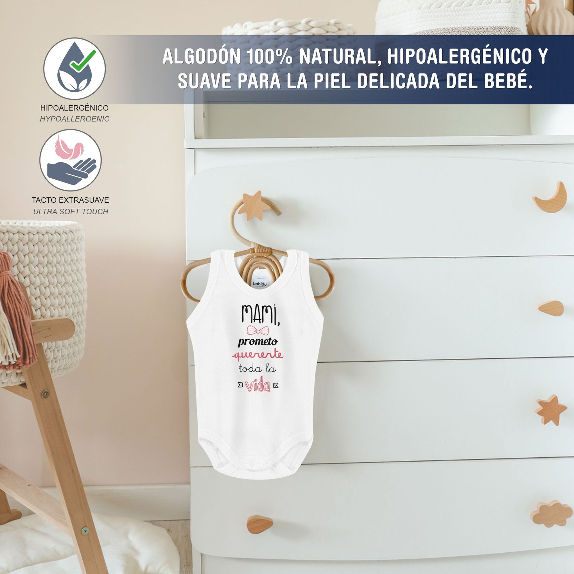 Body bebé tirantes personalizado frases