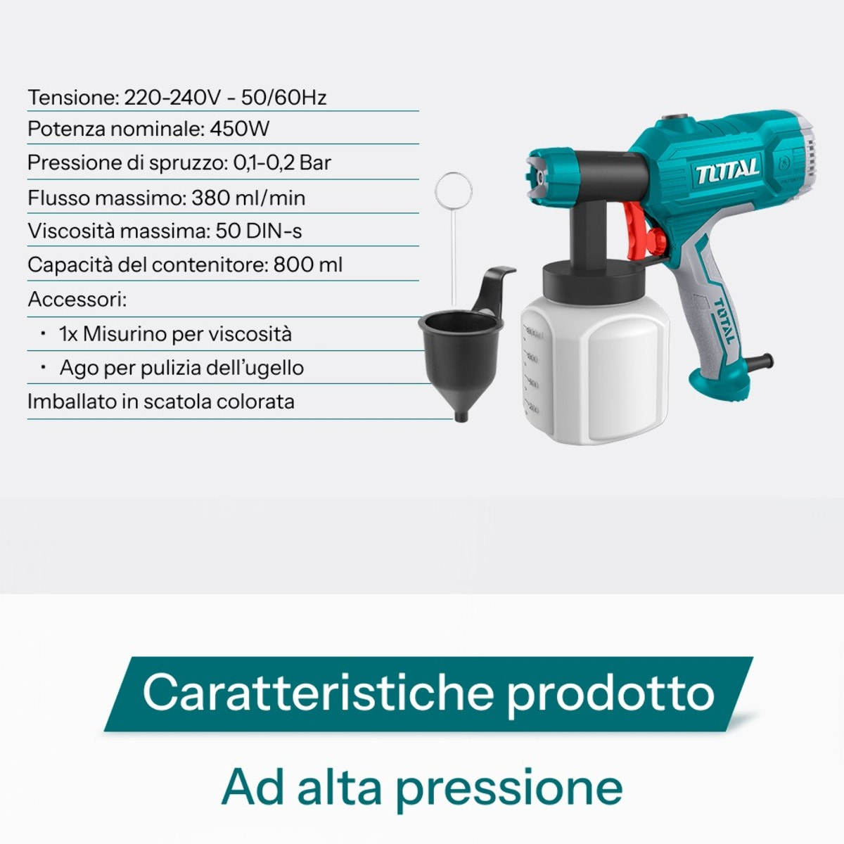 Verniciatore a Spruzzo Elettrico 350W