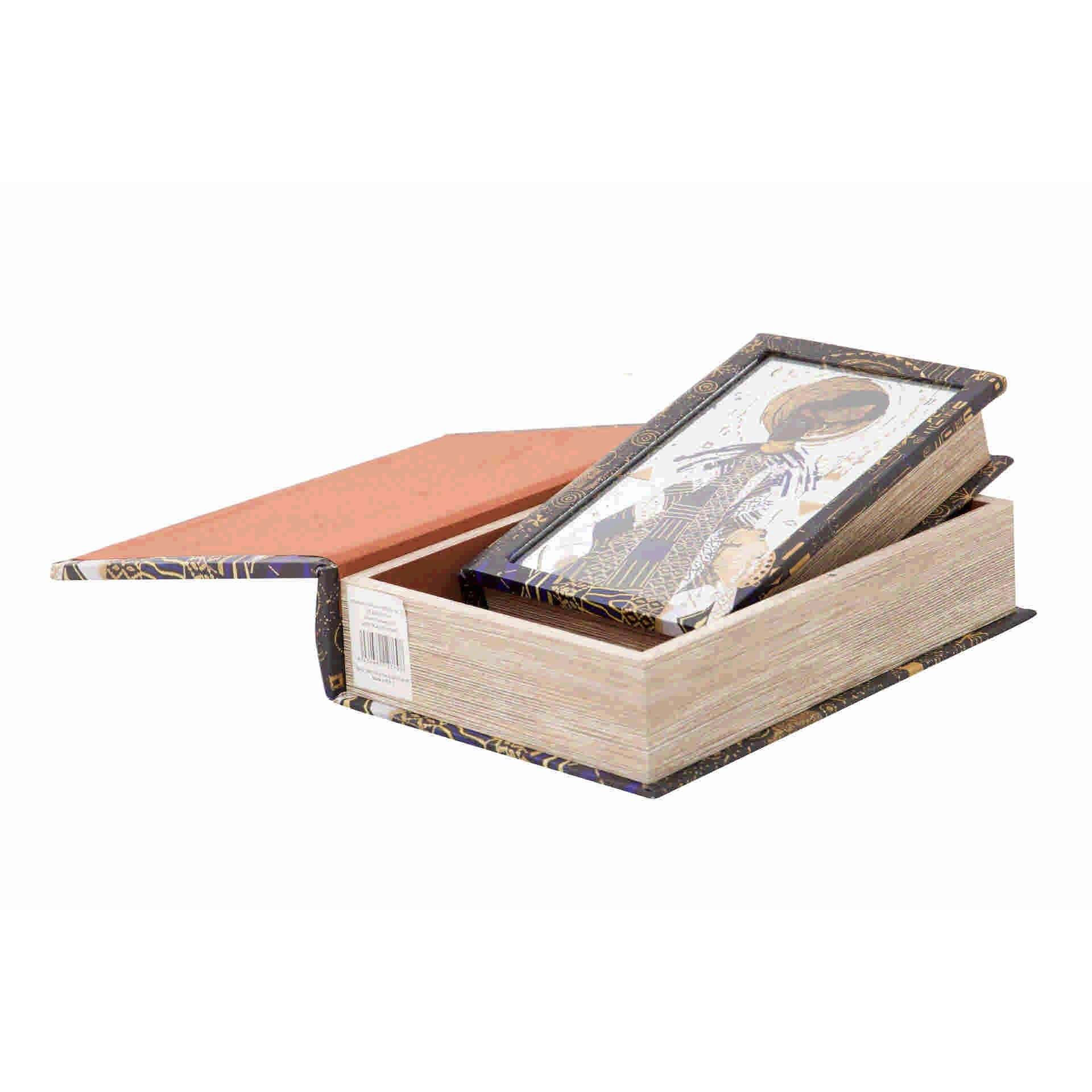 Set 2 Cajas Libro Espejo 21x7x30 / 16x5x24 Cm