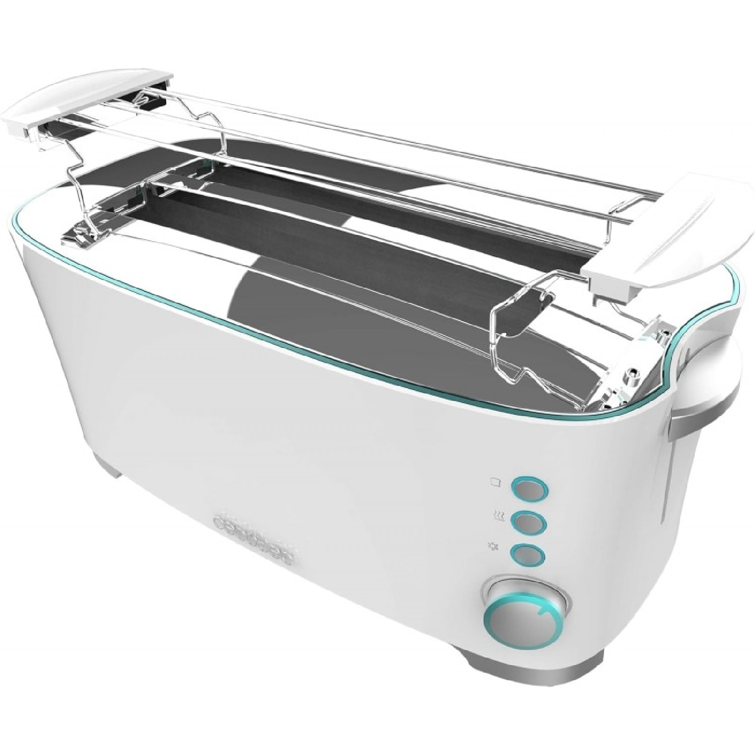 Cecotec Tostador Toast&Taste Extra Double W 1350W de Potencia Doble ranura larga