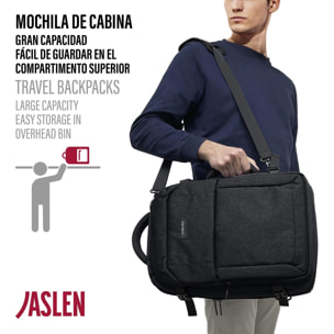 Mochila Viaje Cabina Jaslen Leeds Negro