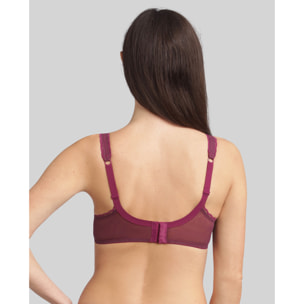 Sujetador con aro de encaje reciclado y tul