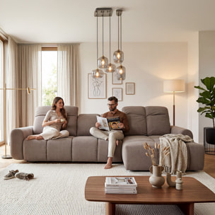 Canapé Tissu Convertible Angle gauche Anacapri - 3 Places