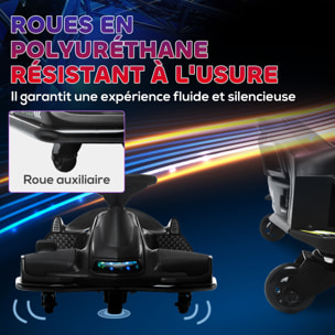 Crazy Cart enfant - Kart électrique enfant 12V 8Km/h max. - Kart Drifting - nombreux effets - noir