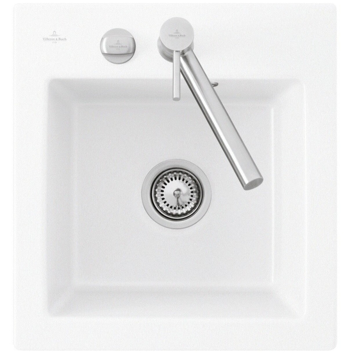 Evier 1 bac sans egouttoir Subway Pure XS 47,5 x 51 cm Blanc