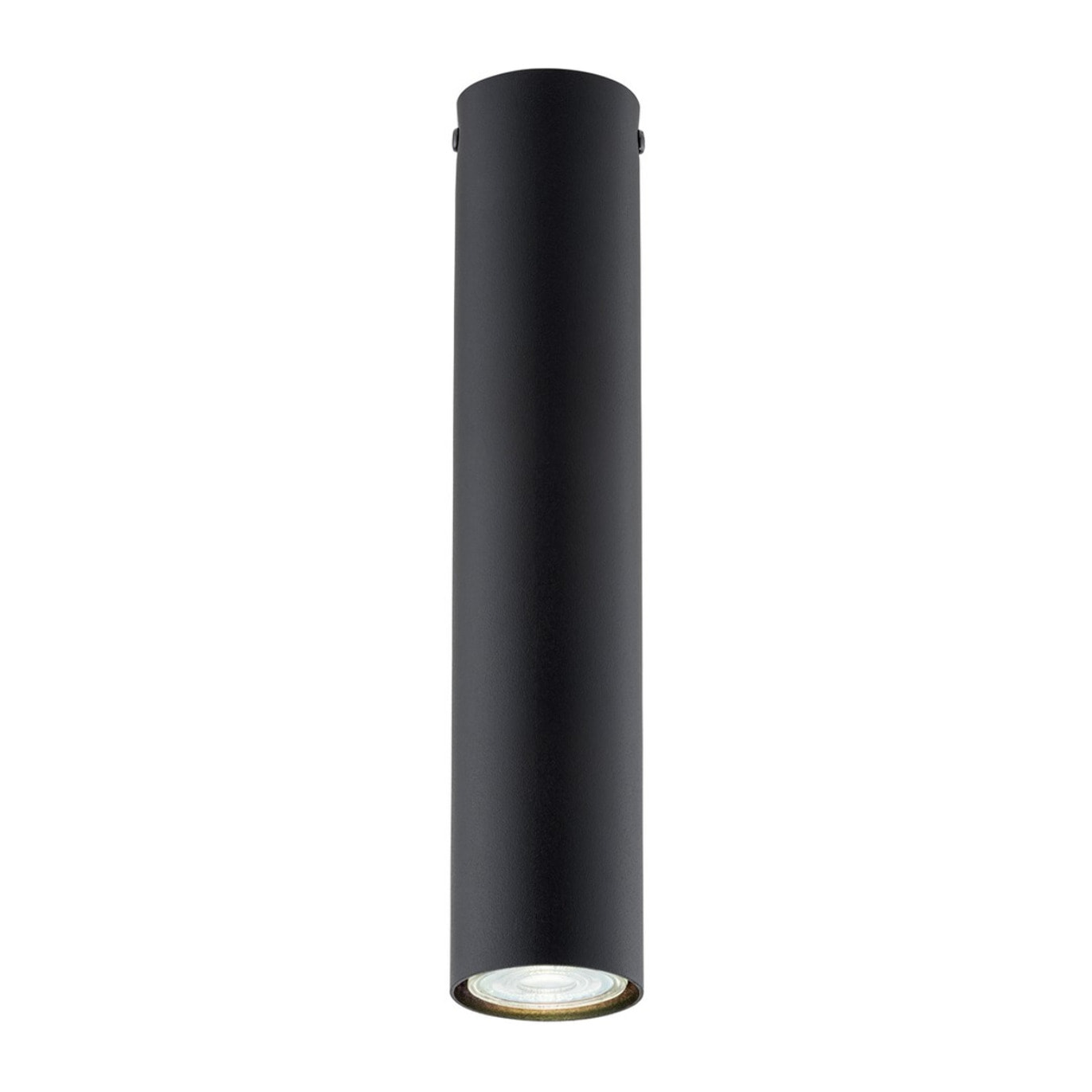 Faretto Tecno in acciaio nero