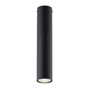 Faretto Tecno in acciaio nero