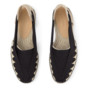 Alpargata plana embetada Norman en algodón orgánico