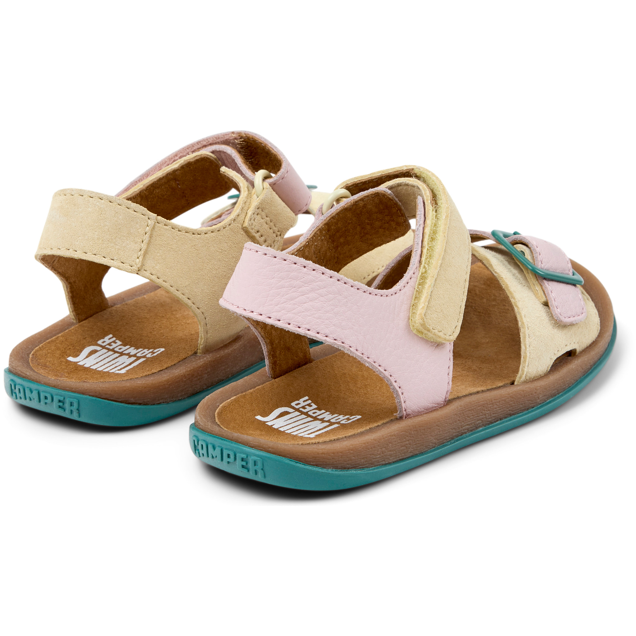 Sandalias - CAMPER Bicho Kids Twins - Multicolor - Cuero nobuk