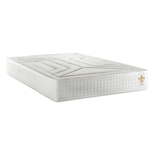 Matelas Vingt-Quatre - 24cm - Ressorts ensachés et mémoire de forme - Tensions allégées - Soutien Ferme