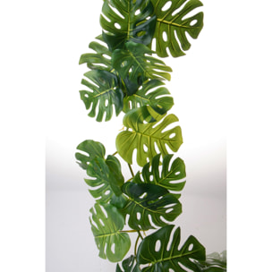 Ghir.130 Cm Monstera 24Fgl Real Touch - Pezzi 2 - 28X130X10cm - Colore: Verde - Bianchi Dino - Piante Artificiali