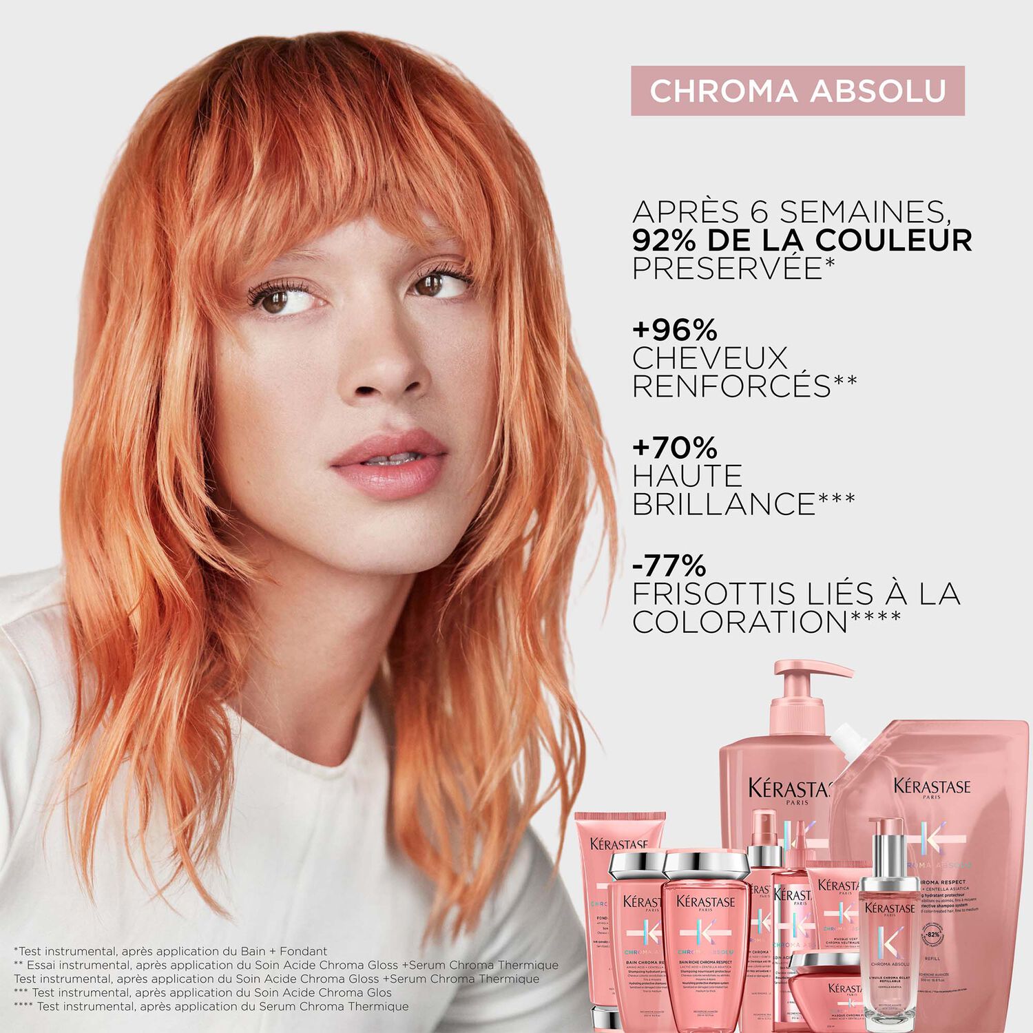 Chroma Absolu - Shampoing hydratant protecteur rechargeable - cheveux colorés sensibilisés ou abîmés, fins à moyens