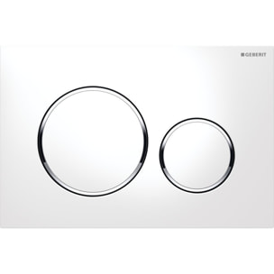 Pack WC sans bride SAT, fixations invisibles + Abattant softclose + Bâti Geberit Extra-plat UP720 + Plaque + Set Habillage