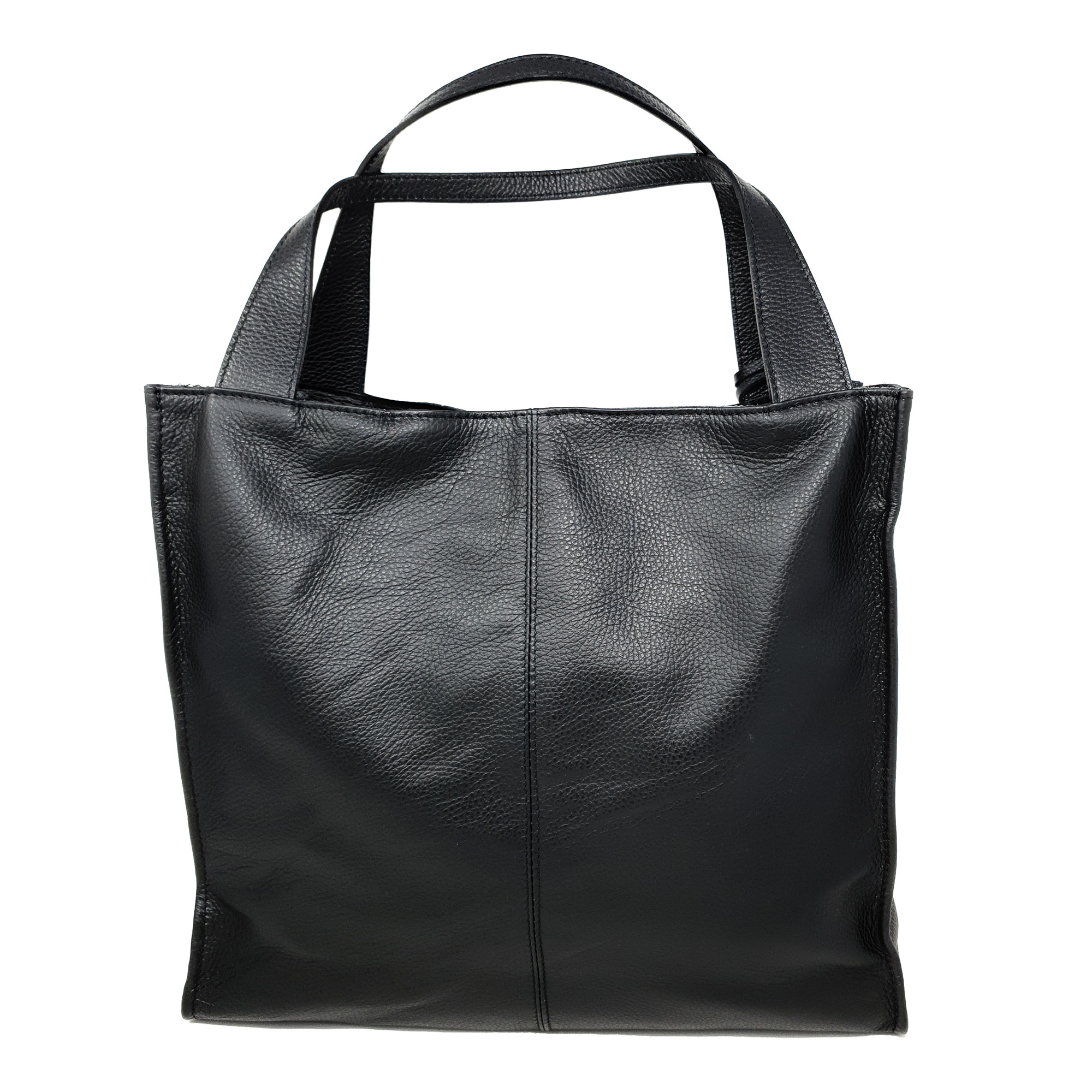 Chicca Borse Borsa a Mano Shopper Donna in Pelle Nero