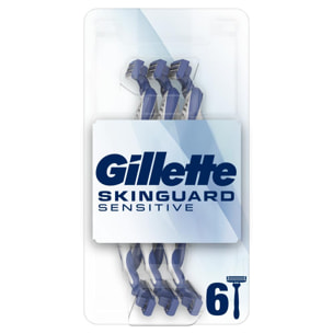 6x6 Rasoirs Jetables Skinguard, Gillette