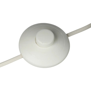 Lampadaire "Moki" - bambou et blanc H150 cm