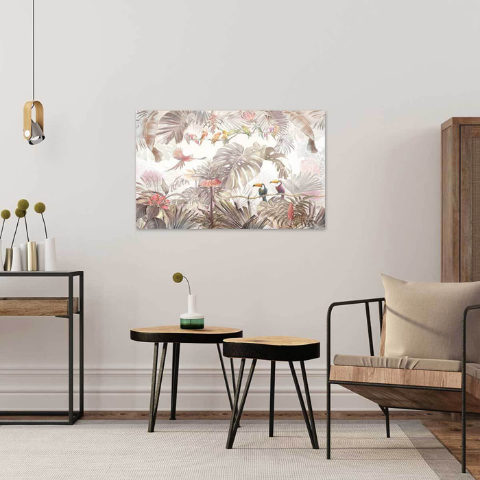 Tableau jungle jardin d'eden - 80x50 cm Toile imprimée