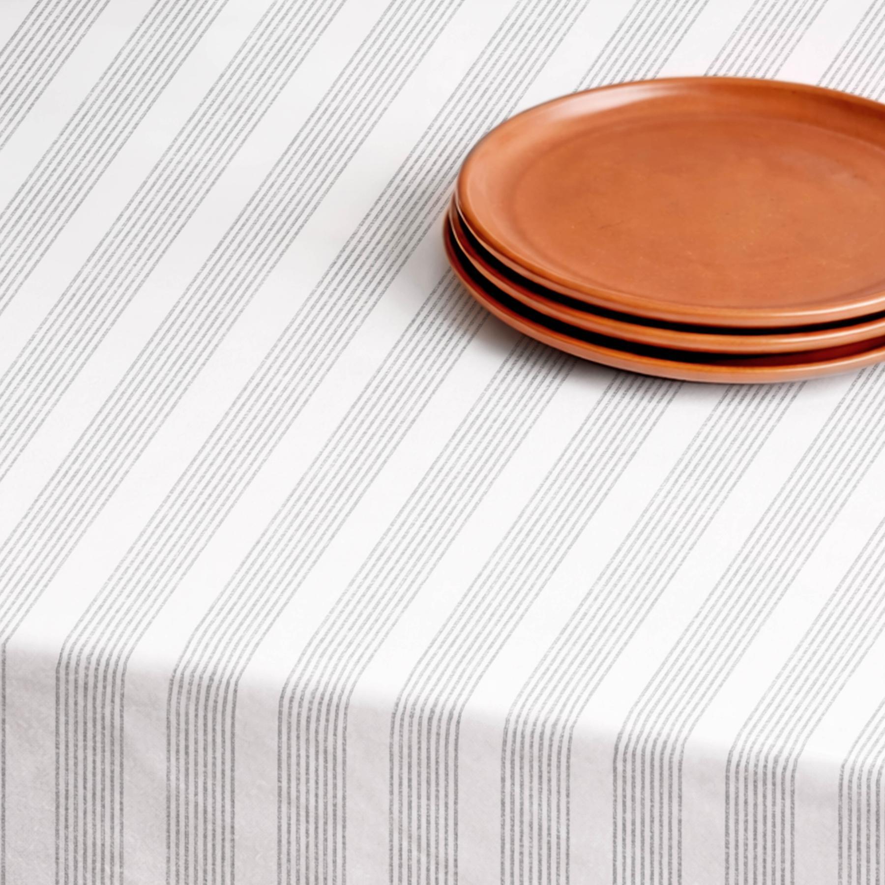 Nappe anti-taches OLWEN GRIS - en 100 % coton