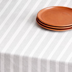 Nappe anti-taches OLWEN GRIS - en 100 % coton